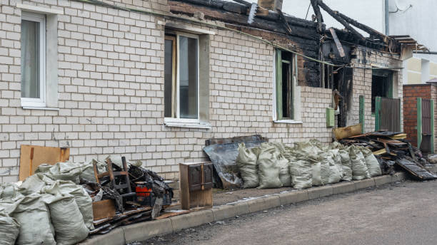 Professional Fire Damage Removal technician working in Whitehouse Station, NJ
